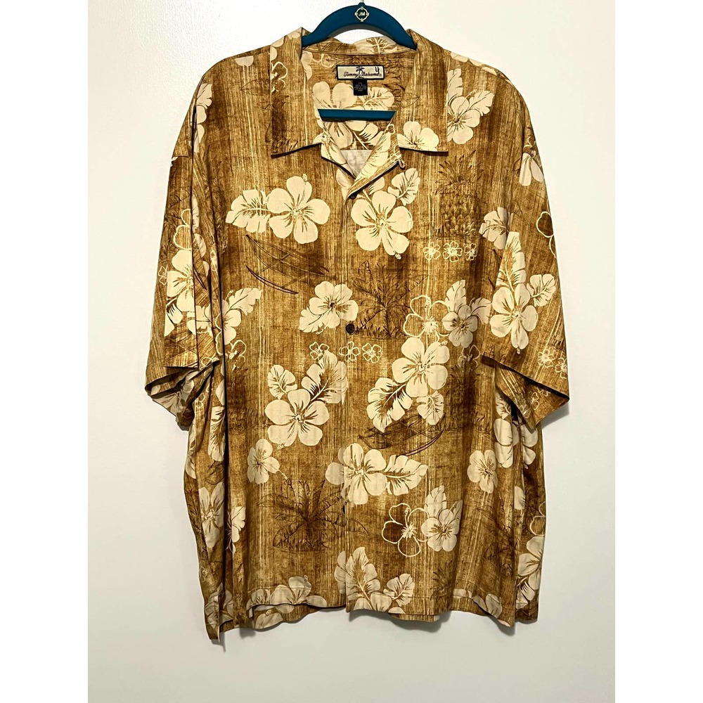 Tommy Bahama Silk Hawaiian Shirt Size XXL